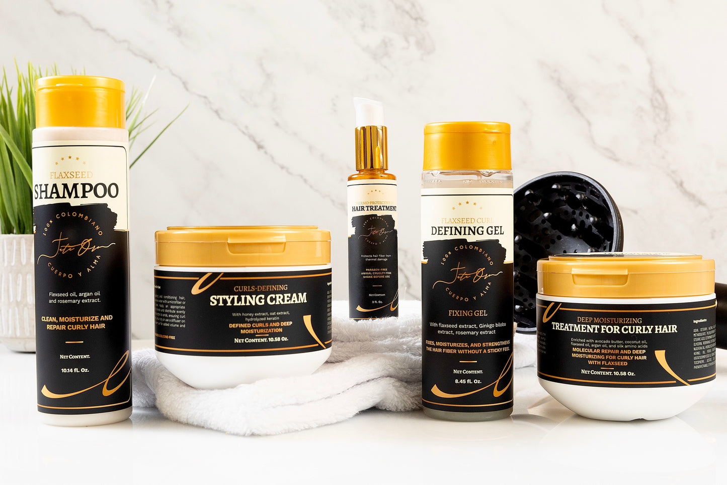 Kit completo para el cuidado de rizos